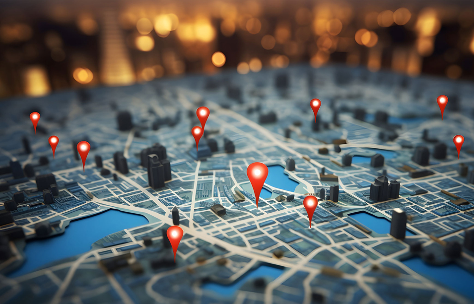 Airdrie SEO Services 2 local seo with map pins